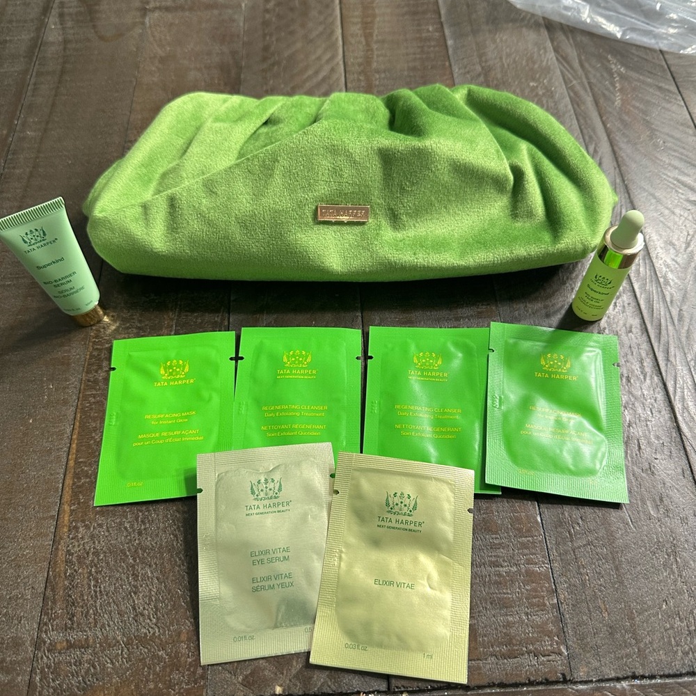 Tata Harper Clutch Bag and Travel Skincare
